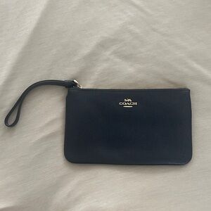 Coach Navy Wristlet